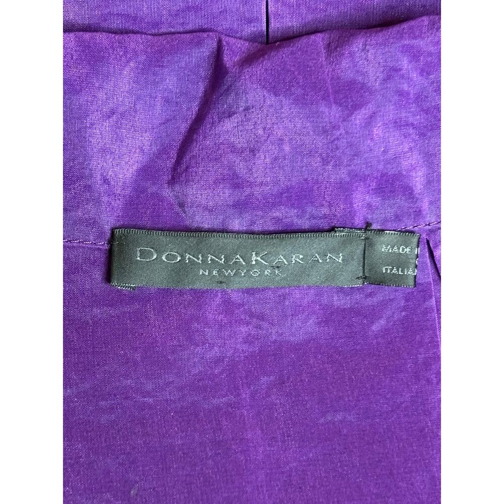 Donna Karan Vintage Purple Silk Blouse Size 10 - Picture 4 of 11
